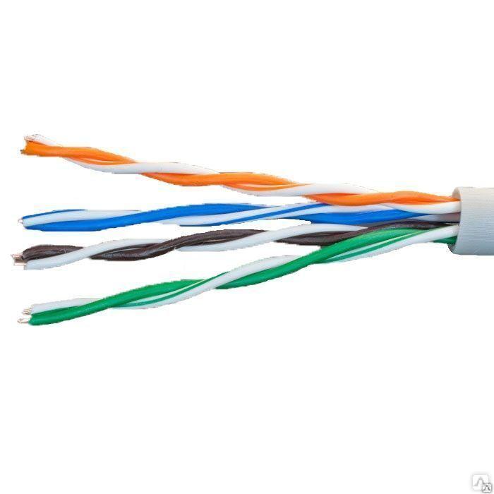 Кабель витая пара U/UTP кат.5e 4х2х24AWG solid CCA PVC сер. 305м (м) Net.on