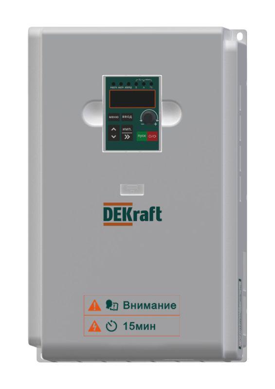 Преобразователь частоты DEKV060 15кВт 380В 3ф с тормозн. модулем DEKraft DEKV060G015T4B