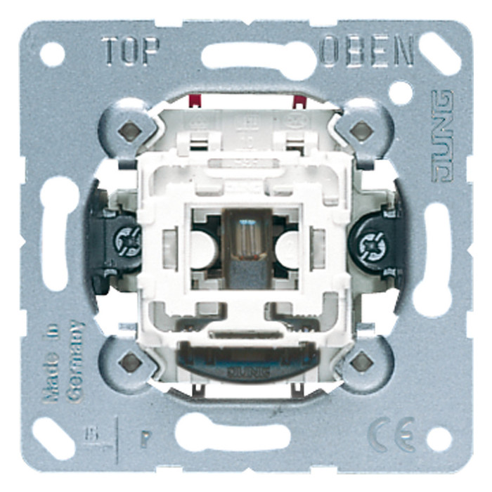 Механизм переключателя 1-клавишного Jung коллекции JUNG с подсветкой, 502KOU