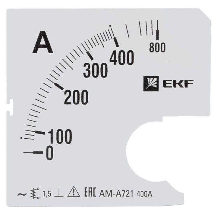 Шкала сменная для A721 400/5А-1.5 PROxima EKF s-a721-400